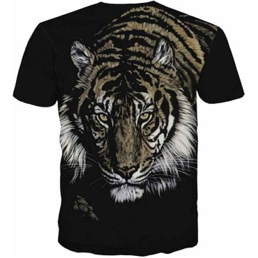 3d Printed Tiger T Shirts Men Sublimation Printed Wild Animal Face T Shirt