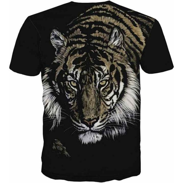 3d Printed Tiger T Shirts Men Sublimation Printed Wild Animal Face T Shirt