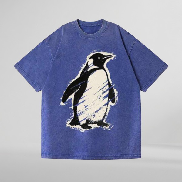 Retro 100% Cotton Heavyweight Mens Oversized Tshirt Dtg Print Tee T-shirt