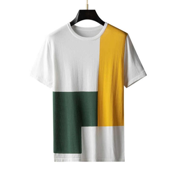 Summer Men's Casual Cotton Top New Style Short-Sleeved T-Shirt