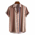 Fashion Hawaiian Printed Shirt Man Beach Shirts for Men Summer