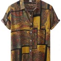 Men's Casual Beach Style Short Sleeve T-Shirt-3D Printed Breathable