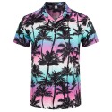 Men's Hawaiian Tropical Palm Tree Beach Shirt 3D Printed Summer