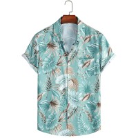 New Summer Button Down Wrinkle Free Casual Short Sleeve