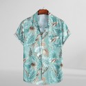 New Summer Button Down Wrinkle Free Casual Short Sleeve