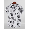 Men's Casual Summer Vacation Hawaiian Beach Fashion 3D Printed Short Sleeve Shirt