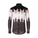 Men's Casual Long Sleeve T-Shirt New Popular Digital Print Design Breathable