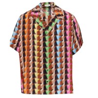 High Quality Men's Hawaiian Linen Shirt Vacation Short Sleeve