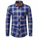 Best Manufactured Blue Check Style Flannel Shirts