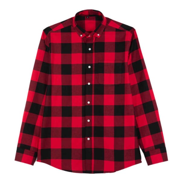 Classic Fit Anti-wrinkle Long-sleeved Front Buttons Combed Cotton