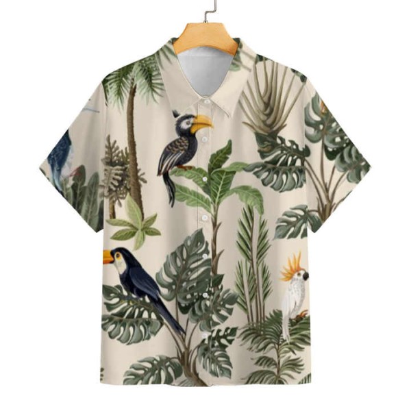3D Digital Printed Loose Casual Hawaiian Style Beach