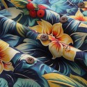 New Design Cotton Button up Short Sleeve Men'S Floral Print Beach Hawaiian Shirts