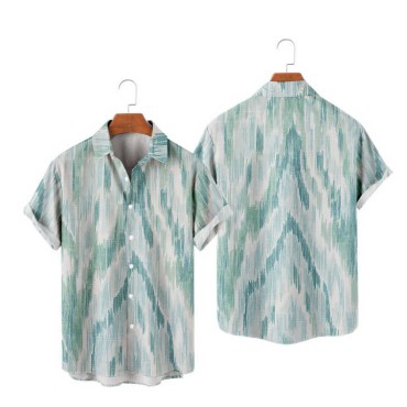 High Quality Men's Summer Hawaiian Print Casual Beach Shirt