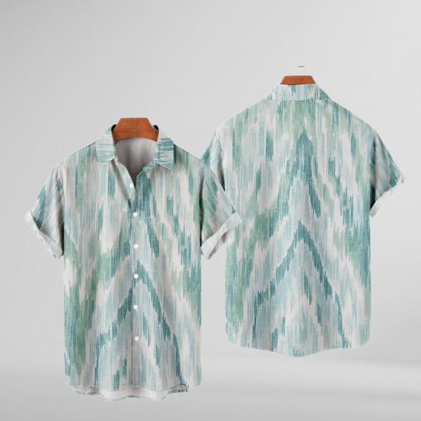 High Quality Men's Summer Hawaiian Print Casual Beach Shirt
