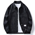 SampleBased Men's Premium Fashion Retro Print Windproof TurnDown Collar