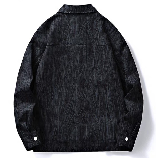 SampleBased Men's Premium Fashion Retro Print Windproof TurnDown Collar