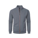 Casual Men's Zip Up Coat, Jacquard Hoodie for Spring and Winter Service Available
