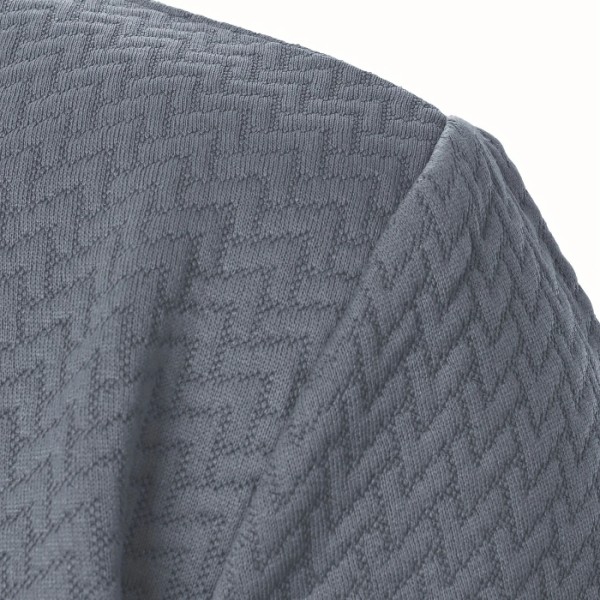 Casual Men's Zip Up Coat, Jacquard Hoodie for Spring and Winter Service Available