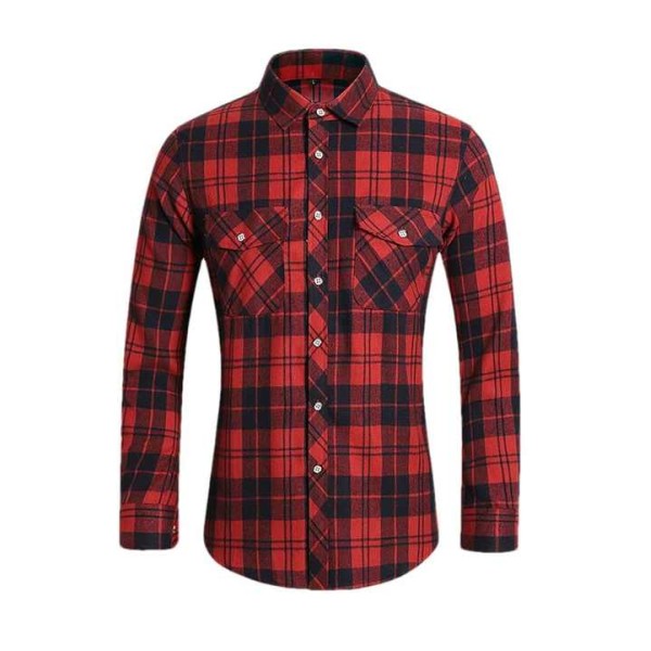 New Arrival Men's High Quality 100% Cotton Flannel Shirt