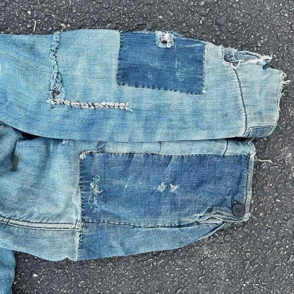 Designer Men's Vintage Jean Coats Denim Jackets Oversize Zip Cotton