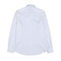 Gentleman Style White Dress Shirts Men Solid Color Slim Fit