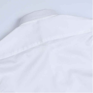 Gentleman Style White Dress Shirts Men Solid Color Slim Fit