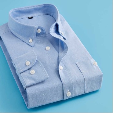 Men's Casual Cotton Blend Tops Slim Fit Long Sleeve