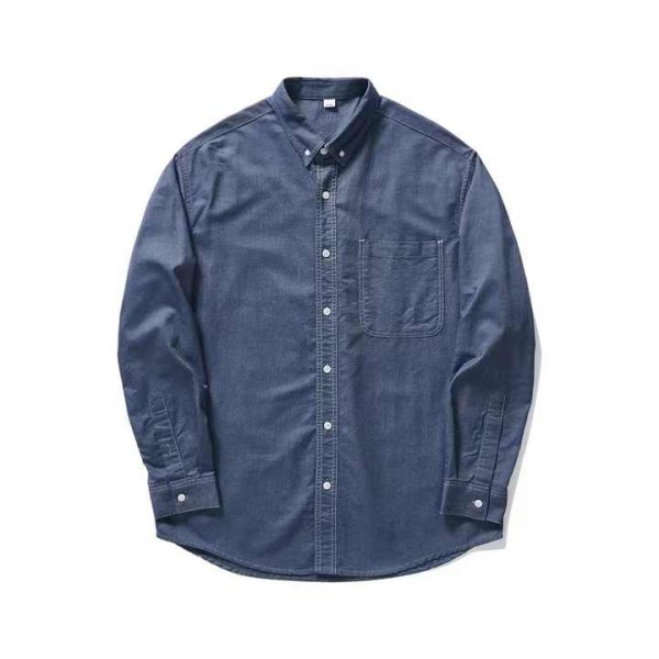 Men's Spring New Simple Solid Color Men's Shirt
