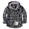 Men's Outdoor Casual Vintage Long Sleeve Plaid Flannel Button Shirt Jacket