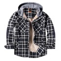 Men's Outdoor Casual Vintage Long Sleeve Plaid Flannel Button Shirt Jacket