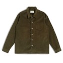 Corduroy Leisure Shirt for Men Long Sleeve Plaid Shirts 100% Cotton