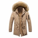 Winter Men Coat New Men's Casual Fashion Parkas Male Simple Solid