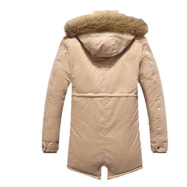 Winter Men Coat New Men's Casual Fashion Parkas Male Simple Solid