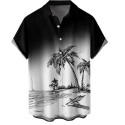 Hawaiian Shirts for Men Loose Short Sleeve Mens Beach Shirts Resort Casual Shirts