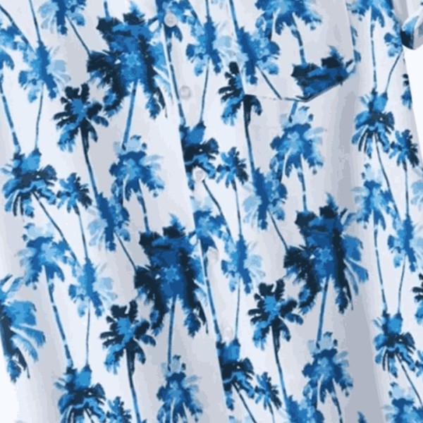 100% Cotton Hawaiian Aloha Shirts for Men Design Casual Beach Button