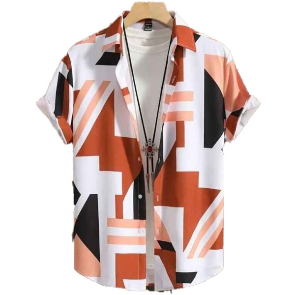 Men's Hawaiian Style Summer Short Sleeve Casual Shirt