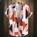 Men's Hawaiian Style Summer Short Sleeve Casual Shirt