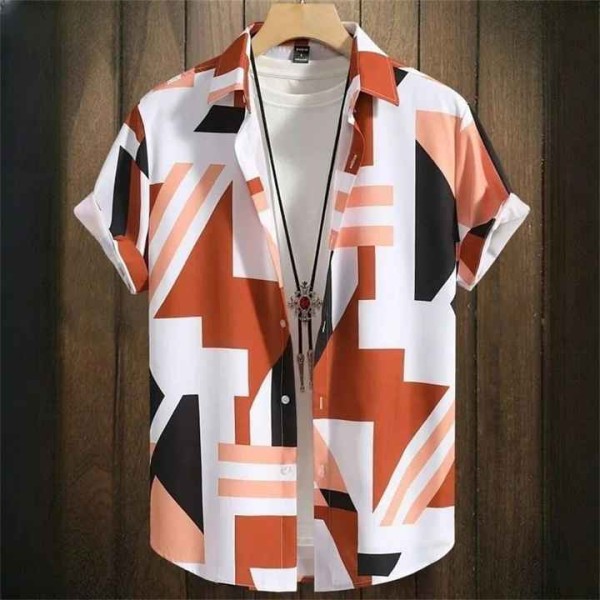 Men's Hawaiian Style Summer Short Sleeve Casual Shirt
