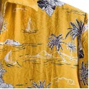 Men's Casual Linen Button Down Shirt Short Sleeve Beach Shirt