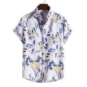 Men's Vintage Style Quick Dry Beach Shirt Breathable Casual Plain Beach Shirts