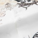 New Luxury Men's Long Sleeve 3D Floral Design England Shirts