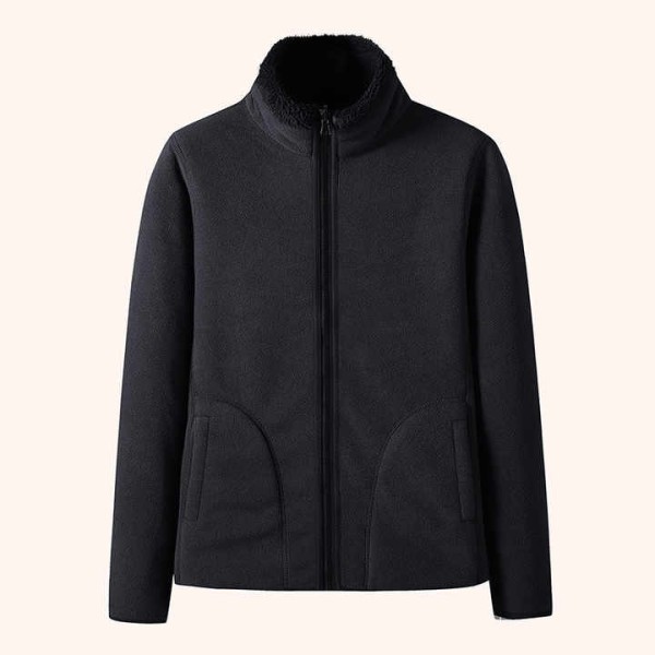 Double-sided Jacket Warm Polyester Fleece Sweater Work Jacket
