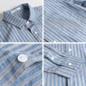 Men Long Sleeves Tops Spring Shirts Striped