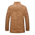 Hot Selling Fashion Mens Clothing Winter Warm Outdoor Leather Jacket