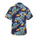 Mens Hawaii Leisure Viscose Shirt New Fashion Blouse Printing Summer
