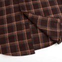 Classic Checked Long-Sleeved Men's Shirt Simple Design