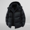 Men's Waterproof Parka Thick Warm Fleece-Lined Cotton-Padded Jacket