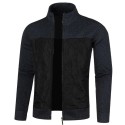 New Men's Sweater Men's Fall Winter Sweater Men's Zipper Cardigan Coat