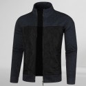 New Men's Sweater Men's Fall Winter Sweater Men's Zipper Cardigan Coat