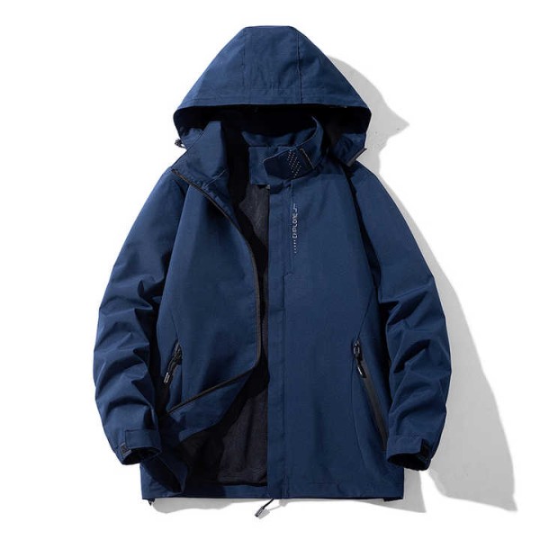 men's autumn and winter three-in-one detachable plus velvet padded coat